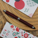 PILOT LEGNO 2Ball Pens + 1Mech. Pencil F [Gift 2024] Deep Red