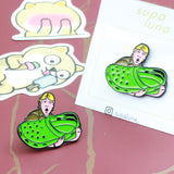 SUPA LUNA Enamel Pin Crocs Steve Irwin