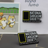 SUPA LUNA Enamel Pin National Sarcasm Society