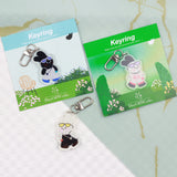 DOW Bunny Keychain White-Black