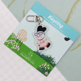 DOW Bunny Keychain Baseball White-Red