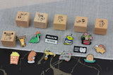 SUPA LUNA Enamel Pin Green Dino