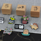 SUPA LUNA Rubber Stamp (S) Reading Cat