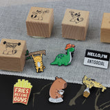 SUPA LUNA Rubber Stamp (S) Cheers Cat