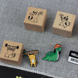 SUPA LUNA Rubber Stamp (S) Cheers Cat
