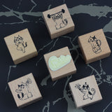 SUPA LUNA Rubber Stamp (S) Cheers Cat