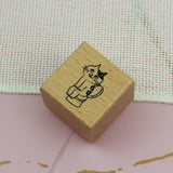 SUPA LUNA Rubber Stamp (S) Toilet Cat