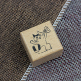 SUPA LUNA Rubber Stamp (S) Cheers Cat