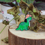 SUPA LUNA Enamel Pin Green Dino