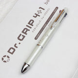 PILOT Dr. Grip 4+1 Botanical Ball Pen Cotton White