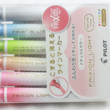 PILOT Frixion Light  Spotliter Pen 6Colors Natural Set
