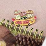 SUPA LUNA Enamel Pin Live Fast Food