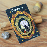KAZEL LIM Hard Enamel Pin Raven