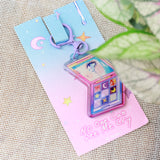 KAZEL LIM Watercolor Keychain No One Can See Me Cry