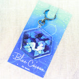 KAZEL LIM Watercolor Keychain Blue Cocoon