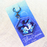 KAZEL LIM Watercolor Keychain Blue Cocoon
