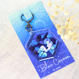 KAZEL LIM Watercolor Keychain Blue Cocoon