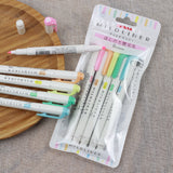 ZEBRA Mildliner Highlighter WFT7 5Colors Set Mild Fluorescent