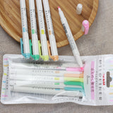 ZEBRA Mildliner Highlighter WFT7 5Colors Set Mild Fluorescent