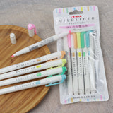 ZEBRA Mildliner Highlighter WFT7 5Colors Set Mild Fluorescent