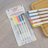 ZEBRA Mildliner Highlighter WFT7 5Colors Set Friendly