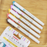 ZEBRA Mildliner Highlighter WFT7 5Colors Set Mild Relief