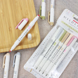 ZEBRA Mildliner Highlighter WFT7 5Colors Set Natural