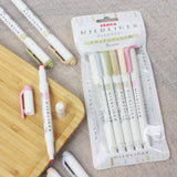 ZEBRA Mildliner Highlighter WFT7 5Colors Set Natural