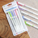 ZEBRA Mildliner Highlighter WFT7 5Colors Set Mild Shibu