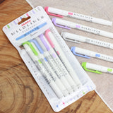 ZEBRA Mildliner Highlighter WFT7 5Colors Set Mild Shibu