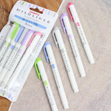 ZEBRA Mildliner Highlighter WFT7 5Colors Set Mild Shibu