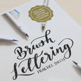 Brush Lettering Practice Sheets-New Edition