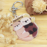 PANDA YOONG Otters Squeezy Snail Keychain
