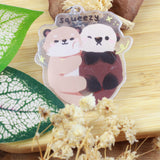 PANDA YOONG Otters Squeezy Snail Keychain