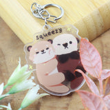 PANDA YOONG Otters Squeezy Snail Keychain