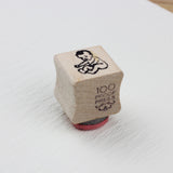 100 PROOF PRESS Wooden Rubber Stamp Itty Bitty Baby