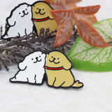 SUPA LUNA Enamel Pin Best friends Dogs