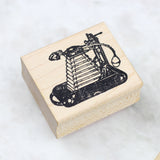 100 PROOF PRESS Wooden Rubber Stamp Folding Camera