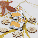 SUPA LUNA Enamel Pin Life is short so are my legs