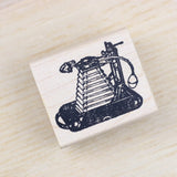 100 PROOF PRESS Wooden Rubber Stamp Folding Camera