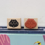 SUPA LUNA Rubber Stamp (XS) Fat Cat
