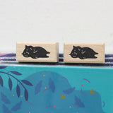 SUPA LUNA Rubber Stamp (XS) Sleepy Cat