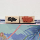 SUPA LUNA Rubber Stamp (XS) Sleepy Cat