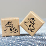 SUPA LUNA Rubber Stamp (S) Travel Cat