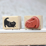 SUPA LUNA Rubber Stamp (XS) Stretchy Cat