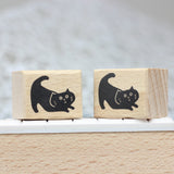 SUPA LUNA Rubber Stamp (XS) Stretchy Cat