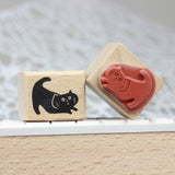 SUPA LUNA Rubber Stamp (XS) Stretchy Cat
