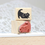 SUPA LUNA Rubber Stamp (XS) Stretchy Cat