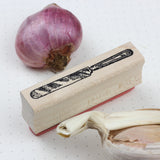100 PROOF PRESS Wooden Rubber Stamp Small Knife