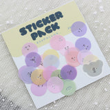 SUPA LUNA Sticker Pack Purple Mood